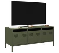 TV Cabinet Olive Green 101.5x39x43.5 cm Cold-rolled Steel Berkfield Home Green One Size