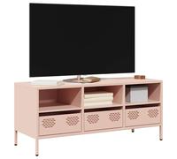 TV Cabinet Pink 101.5x39x43.5 cm Cold-rolled Steel Berkfield Home Pink One Size