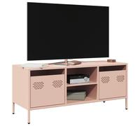 TV Cabinet Pink 101.5x39x43.5 cm Cold-rolled Steel Berkfield Home Pink One Size