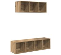 TV Cabinet Set 2 Piece TV Stand Plasma Cabinet Chipboard Multi Colours vidaXL