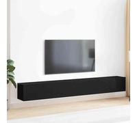 TV Cabinet Set 3 pcs Black Oak 80 x 30 x 30 cm Engineered Wood