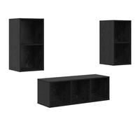 TV Cabinet Set 3 Piece Chipboard Living Room Furniture Multi Colours vidaXL
