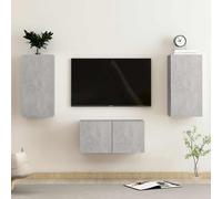 TV Cabinet Set 3 Piece Engineered Wood TV Stand Multi Colours /Sizes vidaXL