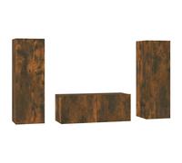 TV Cabinet Set 3 Piece Engineered Wood TV Stand Multi Colours /Sizes vidaXL