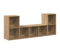 vidaXL 3 Piece TV Cabinet Set Concrete Grey Engineered Wood