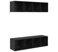 TV Cabinet Set 3 Piece TV Stand Plasma Cabinet Chipboard Multi Colours vidaXL