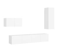 TV Cabinet Set 4 Piece Chipboard Living Room Multi Colours Multi Sizes vidaXL