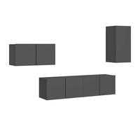 TV Cabinet Set 4 Piece Chipboard Living Room Multi Colours Multi Sizes vidaXL