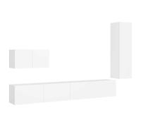 TV Cabinet Set 4 Piece Chipboard Living Room Multi Colours Multi Sizes vidaXL