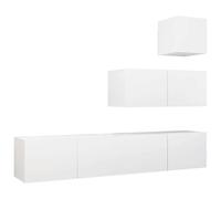 TV Cabinet Set 4 Piece Chipboard Living Room Multi Colours Multi Sizes vidaXL