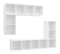 TV Cabinet Set 4 Piece Chipboard Stand Sterio Cabinet Multi Colours vidaXL