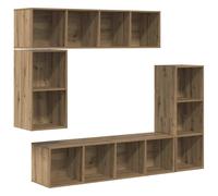 TV Cabinet Set 4 Piece Chipboard Stand Sterio Cabinet Multi Colours vidaXL