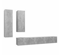 TV Cabinet Set 4 Piece Engineered Wood Furniture Multi Colours/Sizes vidaXL