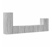 TV Cabinet Set 4 Piece Engineered Wood Multi Colours 100/80x30x30 cm vidaXL