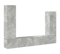 TV Cabinet Set 4 Piece Engineered Wood Multi Colours 100/80x30x30 cm vidaXL