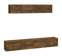 TV Cabinet Set 4 Piece Engineered Wood Multi Colours 100/80x30x30 cm vidaXL