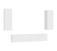 TV Cabinet Set 5 Piece Chipboard TV Stand Multi Colours Multi Sizes vidaXL