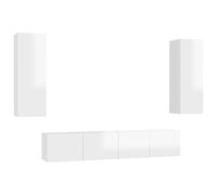 TV Cabinet Set 5 Piece Chipboard TV Stand Multi Colours Multi Sizes vidaXL