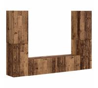 TV Cabinet Set 6 pcs Engineered Wood Entertainment Center Media Console vidaXL
