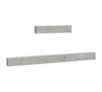 TV Cabinet Set 6 Piece Engineered Wood Multi Colours 100/80x30x30 cm vidaXL