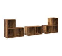TV Cabinet Set 6 Piece TV Stand Plasma Cabinet Chipboard Multi Colours vidaXL
