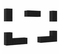 TV Cabinet Set 7 Piece Chipboard Home TV Stand 60/80cm Multi Colours vidaXL