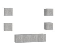 TV Cabinet Set 7 Piece Chipboard TV Stand Multi Colours Multi Sizes vidaXL