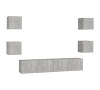 TV Cabinet Set 7 Piece Chipboard TV Stand Multi Colours Multi Sizes vidaXL