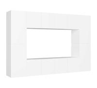 TV Cabinet Set 8 Piece Chipboard TV Stand Multi Colours Multi Sizes vidaXL
