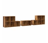 TV Cabinet Set 8 Piece TV Stand Plasma Cabinet Chipboard Multi Colours vidaXL