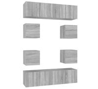 TV Cabinet Set Engineered Wood Furniture Multi Colours/Sizes 8/10 Piece vidaXL