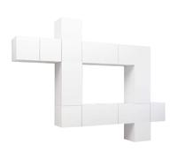 TV Cabinet Set Engineered Wood Multi Colours 100/60x30x30 cm 9/10 Piece vidaXL