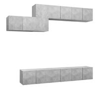 TV Cabinet Set Engineered Wood Multi Colours 100x30x30 cm/60x30x30 cm vidaXL