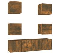 TV Cabinet Set Engineered Wood TV Unit Multi Colours/Sizes 6/7 Piece vidaXL