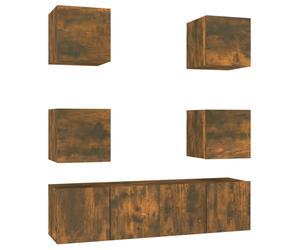 TV Cabinet Set Engineered Wood TV Unit Multi Colours/Sizes 6/7 Piece vidaXL