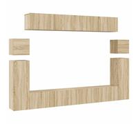 TV Cabinet Set Engineered Wood TV Unit Multi Colours/Sizes 8/10 Piece vidaXL