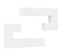 TV Cabinet Set Engineered Wood TV Unit Multi Colours/Sizes 8/10 Piece vidaXL