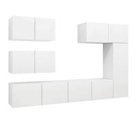 vidaXL TV Cabinet Set Wall-mounted 8 pcs Old Wood Engineered Wood