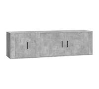 vidaXL 2 Piece TV Cabinet Set Smoked Oak Engineered Wood