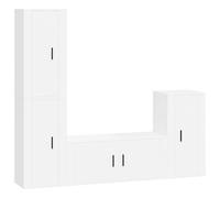 TV Cabinet Set TV Unit Set Sideboard TV Stand 4 Piece Engineered Wood vidaXL