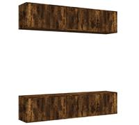 (concrete grey) vidaXL TV Cabinet Set TV Unit Set Sideboard TV Stand 6 Piece Engineered Wood