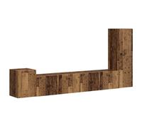 TV Cabinet Set with Shelf Wall-mounted 3 pcs Engineered Wood vidaXL
