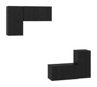 TV Cabinet Set with Shelf Wall-mounted 4 pcs Engineered Wood Indoor vidaXL