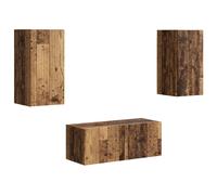 vidaXL TV Cabinet Set Wall-mounted 6 pcs Grey Sonoma Engineered Wood