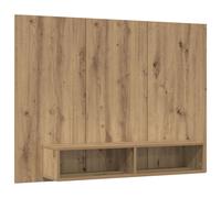 vidaXL TV Cabinet Set Black Oak 120 x 23.5 x 90 cm Engineered Wood