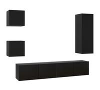 TV Cabinet Sets 5 Piece Engineered Wood TV Stand Multi Colours/Sizes vidaXL
