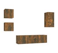 TV Cabinet Sets 5 Piece Engineered Wood TV Stand Multi Colours/Sizes vidaXL