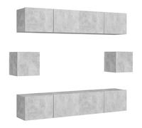 TV Cabinet Sets 6 Piece Chipboard TV Cabinet Multi Colours Multi Sizes vidaXL