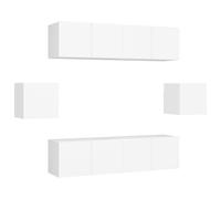 TV Cabinet Sets 6 Piece Chipboard TV Cabinet Multi Colours Multi Sizes vidaXL