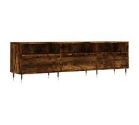 vidaXL TV Cabinet Smoked Oak 150x30x44.5 cm Engineered Wood, Brown